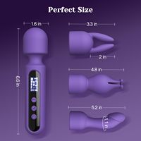 LCD-Display-Klitoralstimulator, Vibrationsdildo für Frauen, Sexspielzeug für Erwachsene, G-Punkt-AV-Stabmassager, Vibrator-Kits für Sexuelles Vergnügen