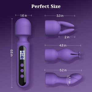 LCD Display Klitorisstimulator Vibrationsdildo Sexspielzeug für Erwachsene G-Punkt AV Stabmassagegerät Vibrator-Sets für sexuelles Vergnügen - Product Image 6