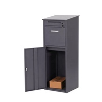 Boîte aux lettres de livraison de colis résidentielle autoportante en métal grande capacité, étanche, pour appartement