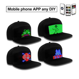 Ứng dụng lập trình đêm Glow hat sáng thắp sáng Mũ bóng chày cotton thoáng khí thời trang nhấp nháy LED cap Hat Cap cho người lớn - Product Image 3