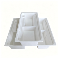 Boîte intérieure en pulpe de papier compostable pour téléphone, emballage moulé blanc pour Samsung iPhone, vente en gros
