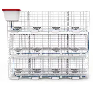 Cage à volaille en fil galvanisé, utilitaire d'eau automatique pour la pose de poules, clôture pour animaux de volaille, maison, tente de ferme