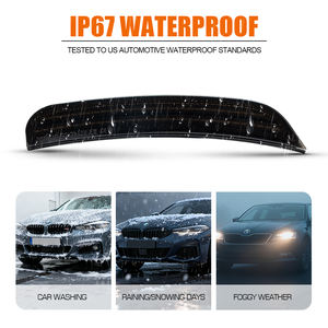 4 pezzi luci di posizione laterali del paraurti rosso fumé ambra per caricabatteria di 2015 2023 spia di posizione - Product Image 3