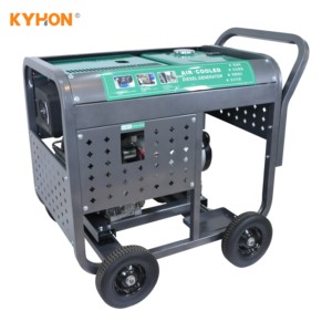 Generador Portátil de Respaldo con Control Remoto, Monofásico/Trifásico, de 10KW, Refrigerado por Aire, para Hogar, Industria y Taller, KDF15000 - Product Image 3