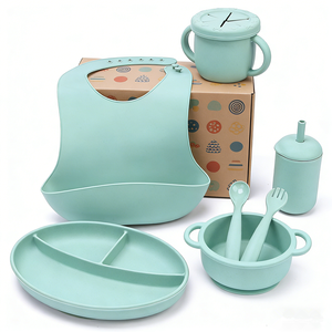 Nouvelle conception 2026 – Ensemble d'alimentation pour bébé en <span class=keywords><strong>silicone</strong></span> non toxique personnalisé : assiette, bol et vaisselle pour enfants - Product Image 1