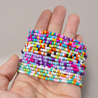 Bracelet de perles de rocaille en couches bohème femmes mode perles de cristal de verre multicouches Bracelets de créateur bijoux pour cadeau