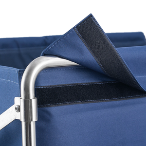 Taşınabilir paslanmaz çelik temizlik sepeti kilitleme Caster 50KG kapasiteli otel misafir odaları çamaşır odaları sessiz evrensel - Product Image 3