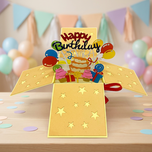 Boîte cadeau tendance pour anniversaire, carte pop-up 3D faite à la main, découpe artisanale, design personnalisé Vietnam, ange en papier, meilleur choix de cadeaux - Product Image 5