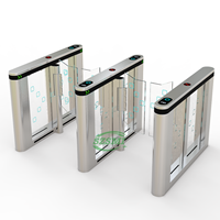 Torniquete de Acceso Rápido Moderno, Barrera Automática de Control de Acceso para Oficinas, Escuelas y Aeropuertos