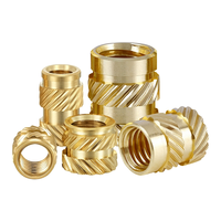Inserts filetés en laiton à fusion à chaud Inserts thermiques Écrou M1.2 M2 M2.5 M3 M4 M5 M6 M8 M10 M12 3/8