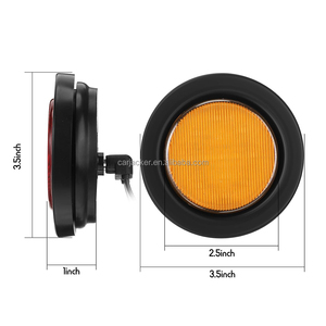 2.5inch vòng đánh dấu ánh sáng 13led giải phóng mặt bằng đèn tuôn ra gắn kết với cắm Grommet Pigtail hardwired cho 12v xe tải Trailer máy kéo - Product Image 2