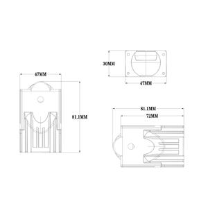 Đèn sương mù <span class=keywords><strong>LED</strong></span> ODM OEM cho ô tô, đèn pha U49 hai chế độ trắng trắng <span class=keywords><strong>80W</strong></span> cho lưới tản nhiệt ô tô, đèn xe máy - Product Image 2