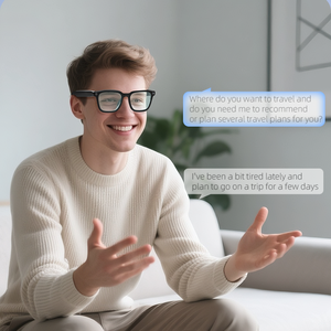 كاميرا M85 8MP HD للفيديو ، P ENC AI للترجمة ، مكالمات لاسلكية للموسيقى في الهواء الطلق ، نظارات شمسية رياضية يمكن ارتداؤها - Product Image 2