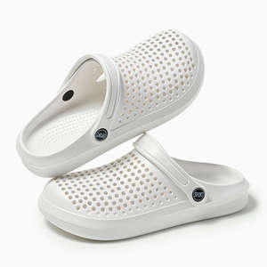 <b>Clogs</b> Breathable Round Toe Flat Outdoor Beach Shoes For <b>Men</b> Women Sport Style Medium Thickness 4cm Heel - Product Image 4