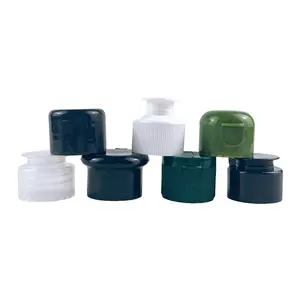 customized colour all types bottle screw cap plastic lids 20mm 24mm 28mm Cosmetic packaging plastic flip top cap