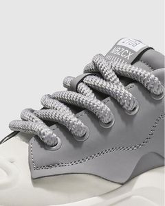 รองเท้ากีฬาลำลองผู้ชายรุ่นใหม่ พื้นหนา สีขาว กันลื่น คุณภาพดี แฟชั่นสไตล์สปอร์ต เดินสบาย - Product Image 6