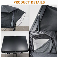 Tente de toit rigide à ouverture latérale en TPU pour SUV, en aluminium, 4 saisons, pour camping sur plateau de camion 4x4 tout-terrain