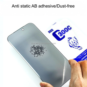 Protection d'écran en <span class=keywords><strong>verre</strong></span> anti-statique ESD 300C à couverture intégrale 0,55 mm, grand arc, ultra-fin, avec confidentialité pour iPhone 17 13 12 Pro Max - Product Image 5