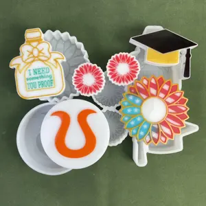 American Flag sunflower I need something you proof graduation cap Astrology symbol Car Freshie molds Candle Silicone Mould