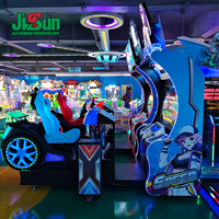 Simulador de Carreras Metálico para Dos Jugadores, Experiencia Realista, Cabina Simulada, Juego de Arcade Operado con Monedas, Movimiento, Inglés, 1 Año de Garantía