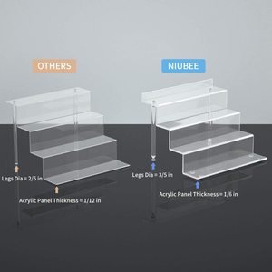 Kệ Đứng Bằng Nhựa Acrylic Trong Suốt Cho Màn Hình Hiển Thị Hình Pop Amiibo Funko, Các Bước Hiển Thị Để Trang Trí Và Sắp Xếp-Nhỏ - Product Image 5