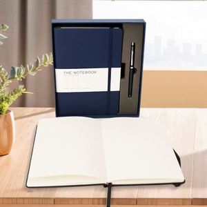 Promotion Custom Design Luxury Package PU Leather Notebook Gift Box <b>Journal</b> A5 Writing Notebook Gift Set for Business - Product Image 6