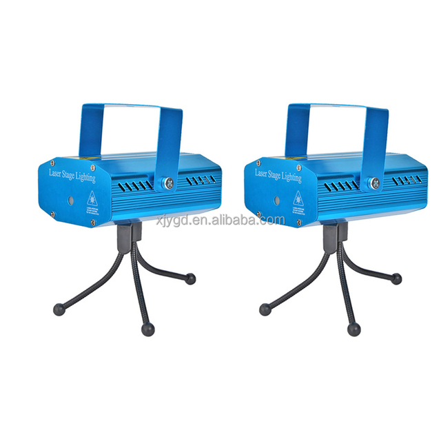 DJ Mini Disco Stage Lights KTV Starry Sky Laser Projector With Voice Control for Party Events Red Green Patterns and Starry