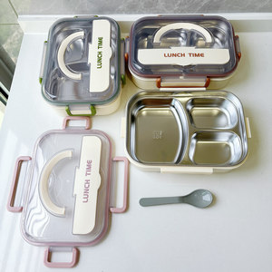 Lonchera Personalizada de Doble Capa Hecha de Acero Inoxidable 304 de Grado Alimenticio para Estudiantes y Trabajadores de Oficina - Product Image 2