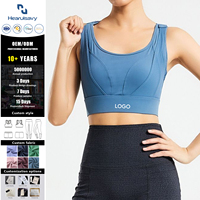 Nouveau soutien-gorge de sport respirant et écologique à maintien élevé pour adultes - Grande taille, dos réglable, extensible dans quatre directions, logo frontal