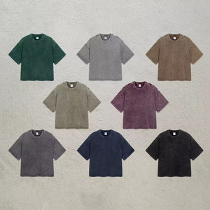 Camiseta Oversize con Logo Personalizado, Efecto Lavado, Corte Cuadrado y Hombros Caídos - Product Image 1