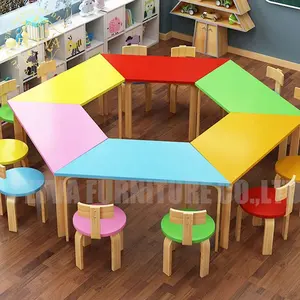 बच्चों पढ़ने टेबल और कुर्सियों लकड़ी डेस्क फर्नीचर बच्चों डेस्क और कुर्सी अध्ययन टेबल