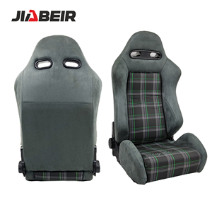 Sedili da Corsa Universali Reclinabili Jiabeir in Pelle Scamosciata Rosa Serie 1098 - Offerta Speciale - Product Image 5