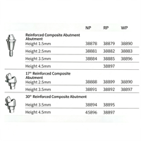 Abutment composite dentaire angulaire avec driver de pose, abutment d'implant multi-angle en titane pour la restauration de couronnes en cas d'ângulations