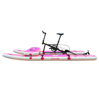 2024 nouvelle série vente chaude en plein air électrique waterbike flottant coloré eau vélo gonflable vélo d'eau pour 2 adultes