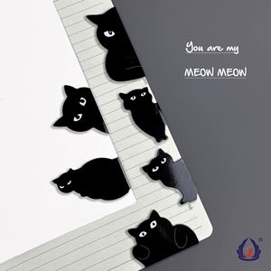 Marcadores Magnéticos Personalizados para Libros, con Diseño de Dibujos Animados en Negro, para Estudiantes, Estilo Artístico, Plegables - Product Image 1