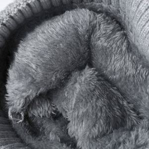 Autumn Winter New Splicing Pom Pom Women Outdoor Warm Knitted <b>Hat</b> Fashion Thickened Fleece Lining Beanie <b>Hat</b> - Product Image 4