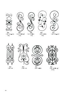 Composants de pièces de rechange en <span class=keywords><strong>fer</strong></span> <span class=keywords><strong>forgé</strong></span> lisse éléments forgés <span class=keywords><strong>volute</strong></span> décorative pour balustrade rampe Raling - Product Image 3