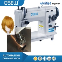 Machine à coudre pour la fabrication de perruques QS-20U53JF, pour trames de cheveux, perruques à injection partielle, perruques à peau supérieure cousue, trames de cheveux à peigne et perruques à closure en dentelle