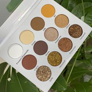 Paleta de sombras de ojos con logotipo personalizado de alta pigmentación vegana OEM ODM crea tu propia paleta de sombras de ojos desnuda - Product Image 1