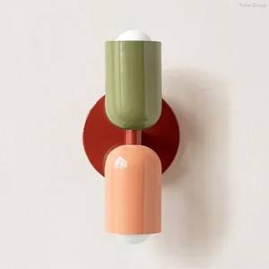 Lámpara de Pared LED de Hierro de Estilo Nórdico, Doble Cabezal, Moderna, Simple y Creativa, para Dormitorio, junto a la Cama - Product Image 6