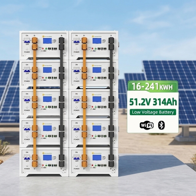 51.2V 16Kwh 314Ah Stackable Split Hybrid Grid Rack-Mount Home Energy Storage Lifepo4 Lithium Ion Battery Pack Can Communication
