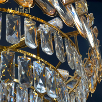 Lustre en cristal moderne et luxueux pour hôtels, villas, salons, restaurants et bars, pour hall d'entrée, escaliers et design d'intérieur