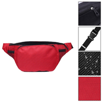 Qetesh Logo personnalisé hommes femmes sac banane en Nylon étanche à l'eau bandoulière course ceinture sac fermeture éclair Sport poitrine Bum taille sac