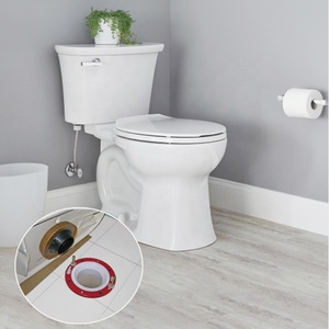 Bague d'étanchéité pour <span class=keywords><strong>cuvette</strong></span> de toilette HF106 Bride de <span class=keywords><strong>cuvette</strong></span> de placard de toilette en plastique PVC pour sortie de vidange de 3 ''et 4'' - Product Image 5