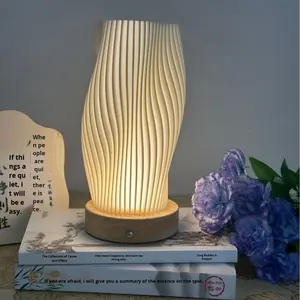 Lámpara de Noche con Forma de Jarrón <span class=keywords><strong>Estilo</strong></span> Europeo, Luz Ambiental, Decoración Sencilla, Venta al por Mayor en AliExpress, para Dormitorio y Mesita de Noche - Product Image 3