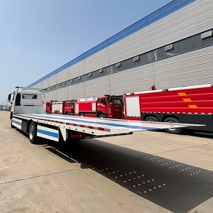 Nouveau camion de dépannage diesel HOWO 4x2 8 tonnes à plateau plat, véhicule de sauvetage routier à deux niveaux avec émission Euro 2 - Product Image 3