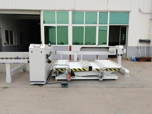 Ligne <span class=keywords><strong>de</strong></span> lamination intelligente pour panneaux <span class=keywords><strong>de</strong></span> <span class=keywords><strong>bois</strong></span>, 2 opérateurs, pour portes <span class=keywords><strong>de</strong></span> meubles <span class=keywords><strong>de</strong></span> cuisine, finition <span class=keywords><strong>de</strong></span> surface PET/PVC haute brillance sur panneaux <span class=keywords><strong>de</strong></span> 4x8 pieds - Product Image 2