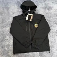 Blouson matelassé de football avec logo Brésil pour hommes et femmes, style trench-coat fin à capuche, inspiré de Barcelone et Chelsea