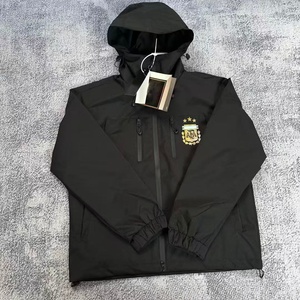 Chaqueta Acolchada de Fútbol con Logotipo de Brasil, Relleno de Poliéster; para Hombre y Mujer, Estilo Gabardina Delgada con Capucha, para Barcelona y <span class=keywords><strong>Chelsea</strong></span> - Product Image 4