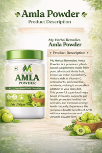 Polvo Puro de Amla, Extracto Natural de la Baya de la Uva India, Suplemento Herbal para el Cabello, la Piel y el Sistema Inmunitario con Antioxidantes - Product Image 4